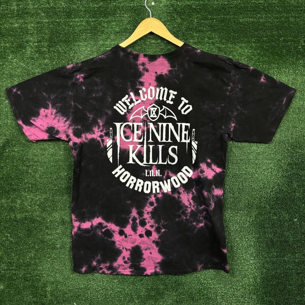 Ice Nine Kills "Welcome to Horrorwood" Tie Dye Metalcore T-Shirt Size XL - Picture 4 of 5